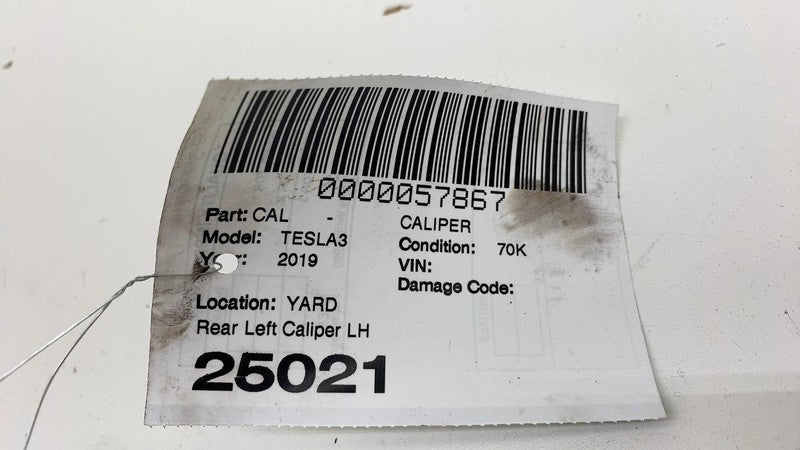 1044623-00-H ⭕ 2017-2025 Tesla Model 3 Rear Left Caliper w/ Brake Line Hose BASE 1044623-00-H