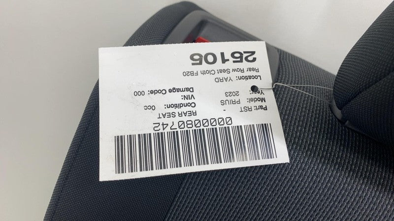 ⭕ 2023 2024 2025 Toyota Prius Rear 2nd Row Bench Seat Assy Cloth Black