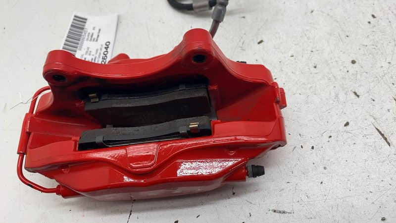 ⭕ 2016-2020 Tesla Model X Front Caliper w/ Brake Hose Line Left Red 10