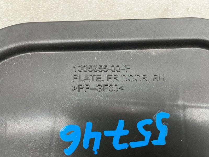 1005855 00 F ⭕ 12-20 Tesla Model S Front Passenger Side Door Plate Panel Right 1005855-00-F