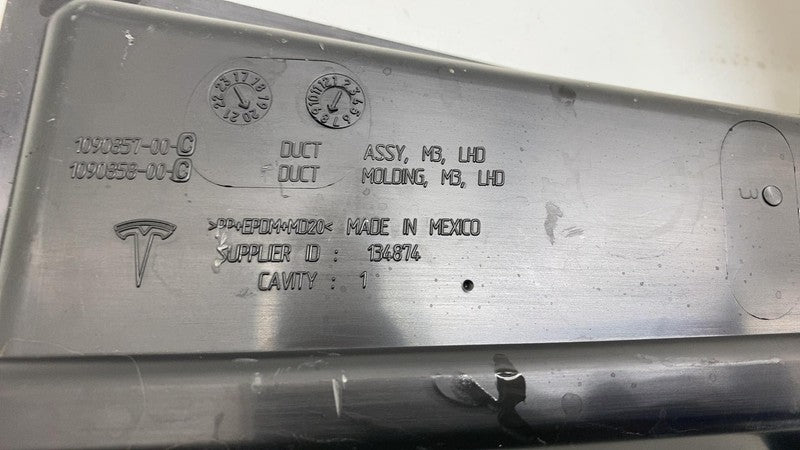 2017-2023 Tesla Model 3 M3 Driver Side Cabin Intake Upper Duct Assembl