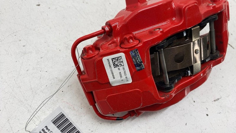 ⭕2016-2020 Tesla Model X Front Caliper w/ Brake Hose Line Right Red 10