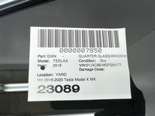 ⭕ 2016-2020 Tesla Model X Rear Passenger Side Window QTR Quarter Glass Right RH