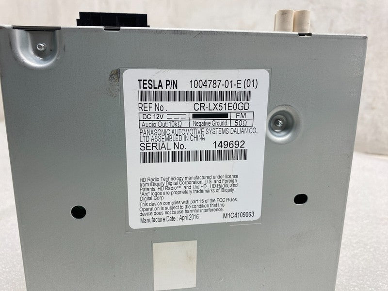 100478701E ⭕ 16-20 Tesla Model S Satellite HD Radio Receiver Tuner Module Unit 1004787-01-E