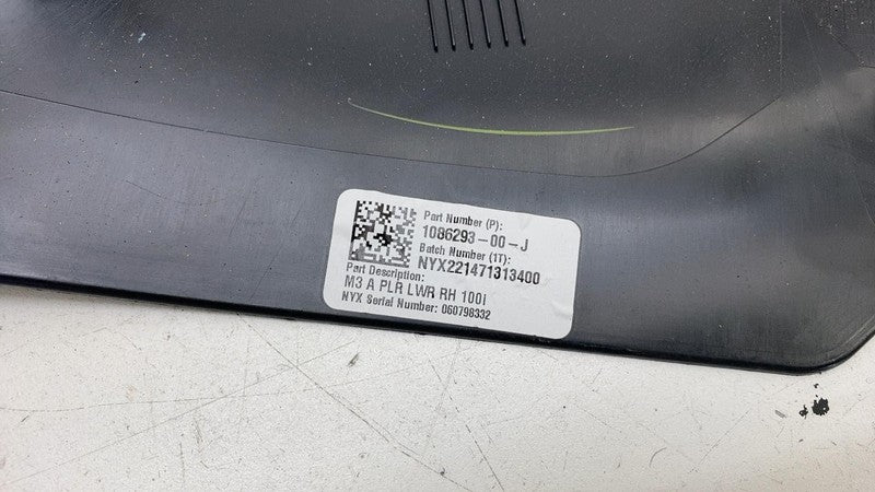 ⭕ 17-23 Model 3 M3 Front Right Lower A-Pillar Sill Scuff Plate Trim 10