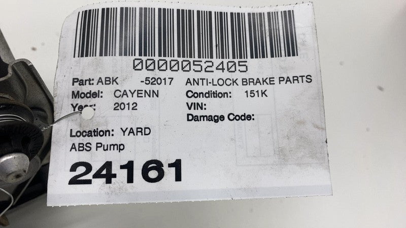 7P5907879 2011 2012 Porsche Cayenne S Anti-Lock ABS Hydraulic Brake Pump Control Module