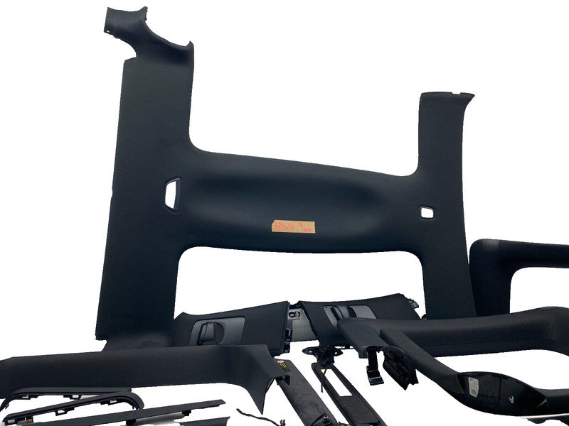 ⭕ 16-20 Tesla Model X SET Headliner Sunvisor Upper A + B + C-Pillar Tr