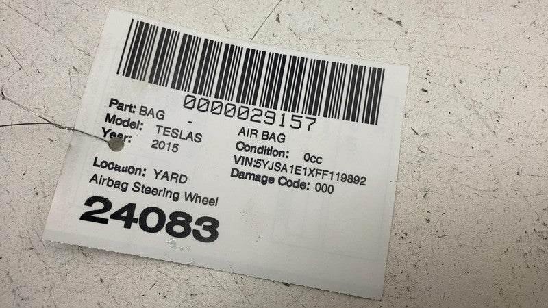 102338101F ⭕ 12-15 Model S MS Steering Wheel Airbag Leather Safety Restraint 1023381-01-F