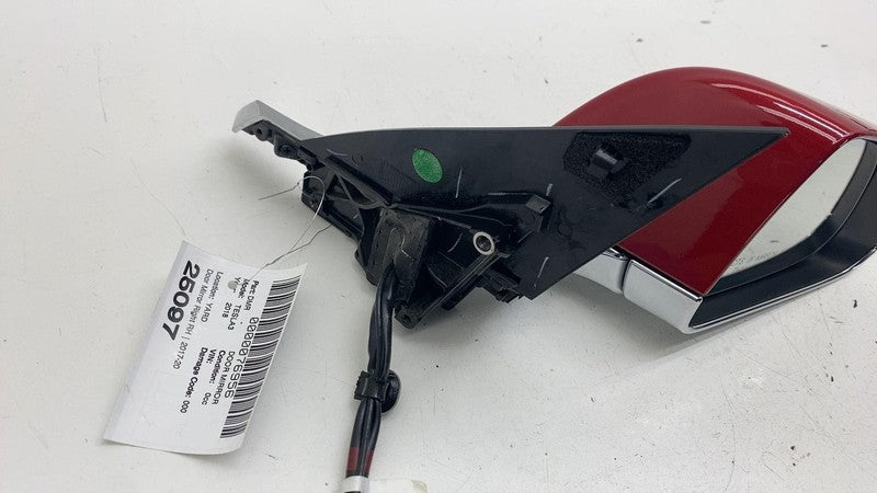 2287.6004-AD ⭕ 2017-2020 Model 3 Passenger Side Exterior Rear View Door Mirror Right Red PPMR