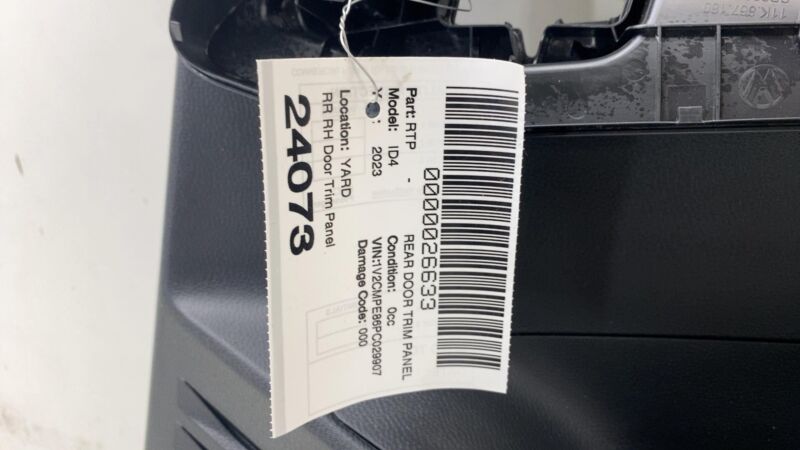 ⭕ 2023 Volkswagen ID.4 Rear Passenger Side Door Trim Card Cover Panel Right RH