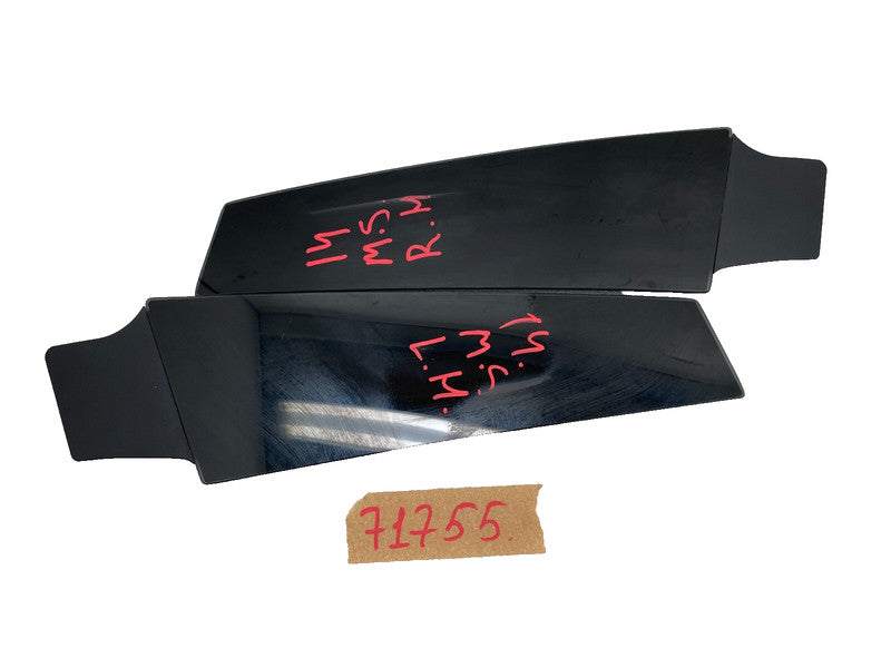 14942 ⭕ 2012-2015 Tesla Model S Left & Right Side B-Pillar Molding Applique Glass Trim