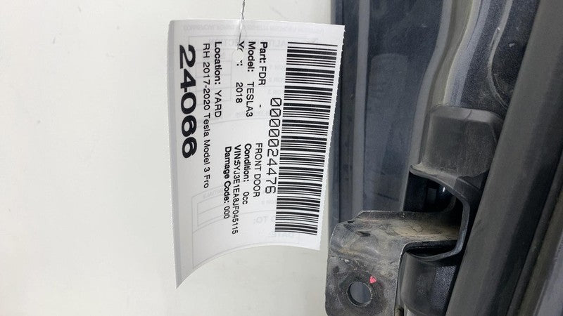 ⭕ 17-20 Tesla Model 3 Front Passenger Side Door Shell Panel Right RH G