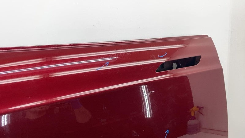 2012-2015 Tesla Model S Front Driver Side Door Shell Panel Left LH Red -PPSR OEM