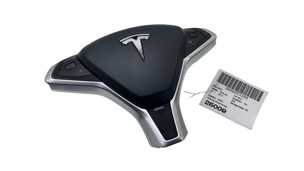 2012-2015 Tesla Model S Steering Wheel Airbag Module w/ Retainer Plate Bracket