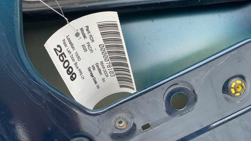 ⭕ 2024-2025 Chrysler Pacifica Rear Driver Left Side Door Shell Panel LH Blue PPS