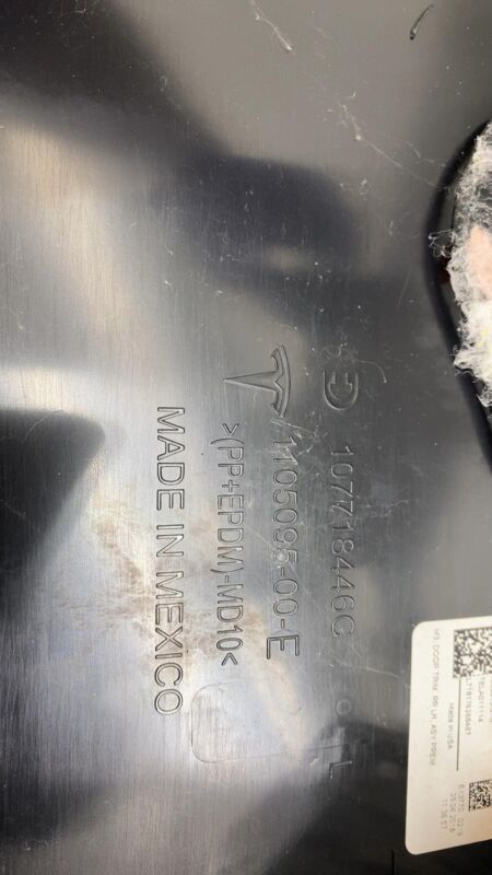 1105095-00-E 2017-2020 Tesla Model 3 M3 Rear Driver Side Door Panel Trim Cover Black Left LH