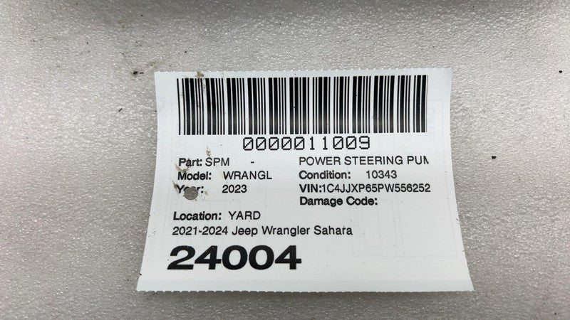 68529426 AD 2021 2022 2023 Jeep Wrangler Power Steering Reservoir Pump & Motor Assembly OEM