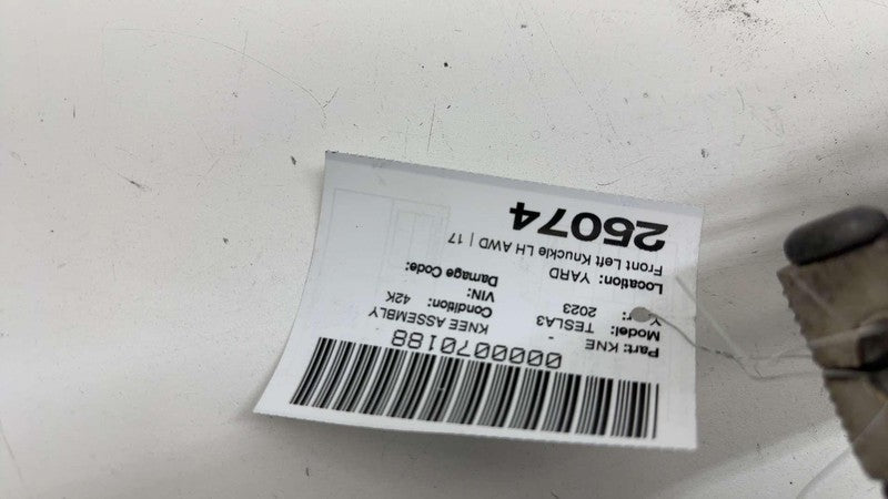 104431100E ⭕ 2017-2023 Tesla Model 3 Front Left Spindle Knuckle w/ Dust Shield 1044311-00-E