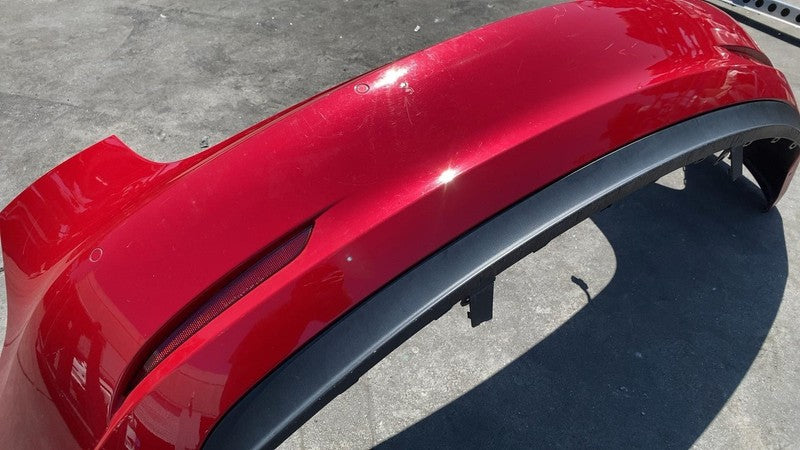 ⭕ 2017-2022 Tesla Model 3 Rear Bumper Cover w/ Park Sensor & Harness Red - PPMR