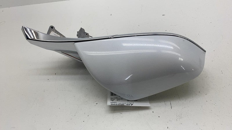 ⭕ 12-15 Model S MS Right Exterior Rear View Door Mirror White PPSW 600