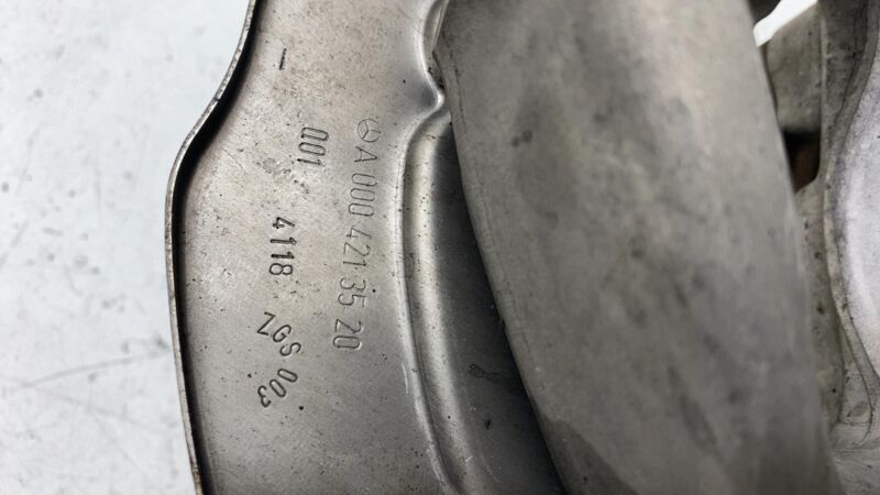 A 000 421 35 20 ⭕ 18-22 Mercedes C300 Front Left Spindle Knee Knuckle w/ Shield RWD A0004213520