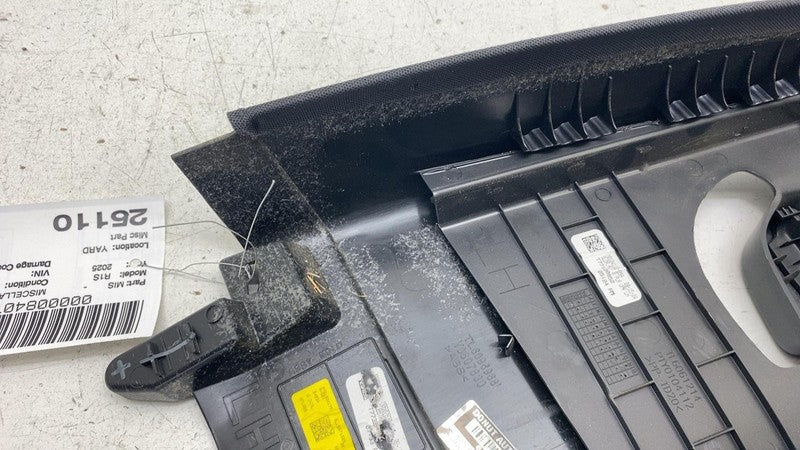 PT00001361 ⭕ 2025 Rivian R1S Left Side Upper B Pillar Cover Panel Black Mountain PT00001361