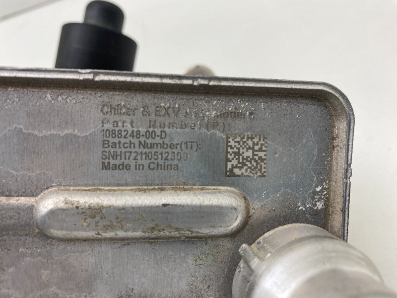 1088248 00 D ⭕ 2017-2023 Tesla Model 3 M3 Chiller EXV Oil Fluid Cooler Assembly 1088248-00-D