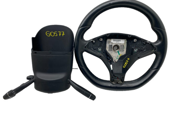 ⭕ 12-20 Model S Steering Wheel Leather w/ Wiper Turn Signal Switch 1036774-00-C