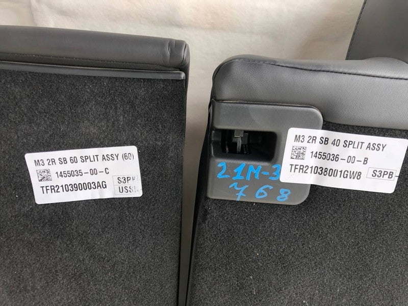 1452685-00-C ⭕ 2017-2022 Tesla Model 3 M3 Rear 2nd Row Upper and Lower Seat Cushion Assembly