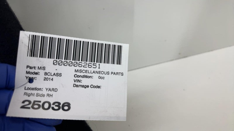 A2426900700 ⭕2014-2015 Mercedes-Benz B Electric Drive Right Quarter Panel Carpet A2426900700