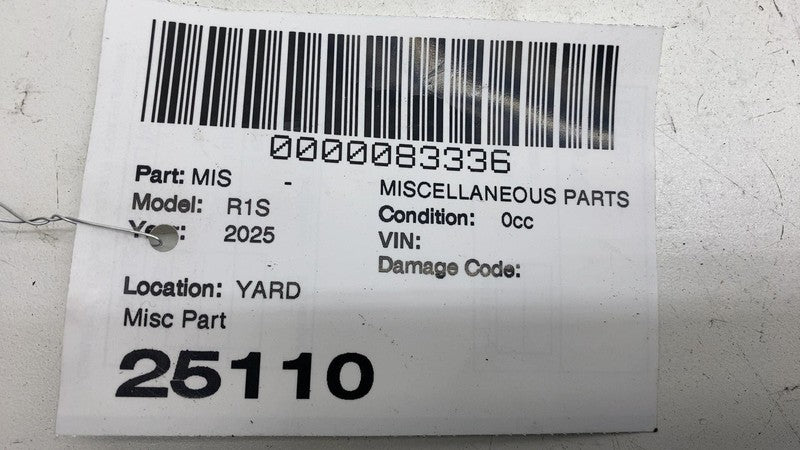⭕ 22-25 Rivian R1S Rear Left Quarter Trim Cover & Switch & Outlet PT00