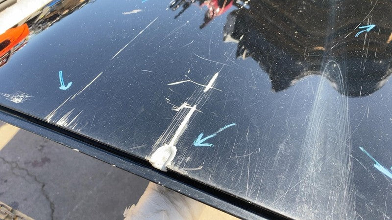 ⭕ 2014-2018 Silverado 1500 Rear Driver Side Door Shell Panel Left LH Black U8555