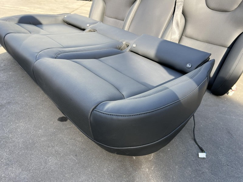 ⭕ 21-23 Tesla Model S Left & Right Front Bucket Seat + Rear 2nd Row Seat Black