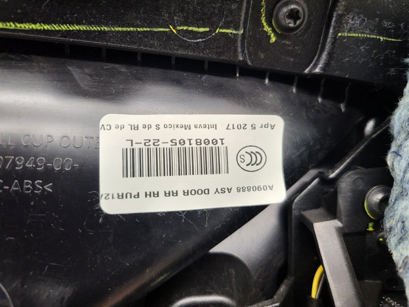 1008105 22 L ⭕ 12-15 Tesla Model S Rear Side Interior Door Panel Trim Card Right 1008105-22-L