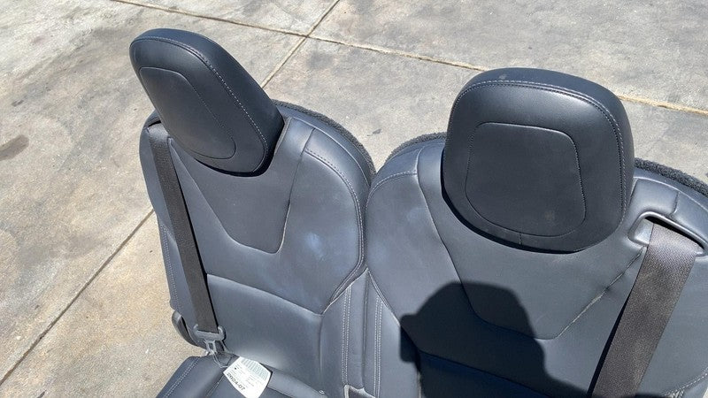 2016 2017 2018 2019 2020 Tesla Model X Rear 3rd Row Seat Leather Black