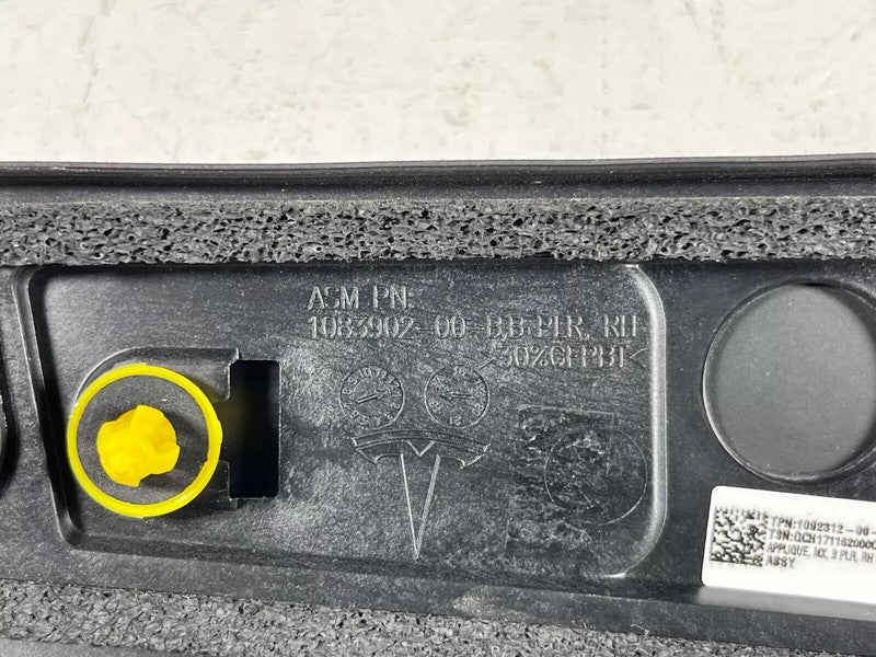 ⭕16-20 Tesla Model X Right B-Pillar Applique Trim Molding w/ Camera 10