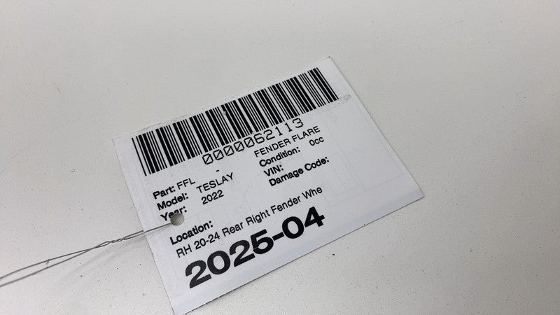 1494188-00-C ⭕ 20-24 Model Y Rear Right Fender Garnish Flare Wheel Arch Molding 1494188-00-C