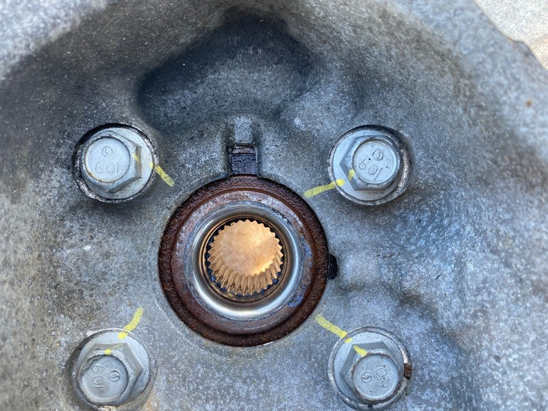 102741600D ⭕ 16-20 Model X Rear Right Spindle Knuckle Wheel Hub w/ Dust Shield 1027416-00-D