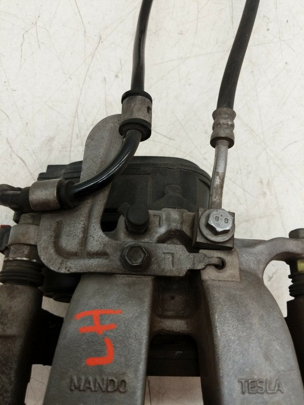 104462300H ⭕ 2017-2025 Tesla Model 3 Rear Left Caliper w/ Brake Line Hose BASE 1044623-00-H