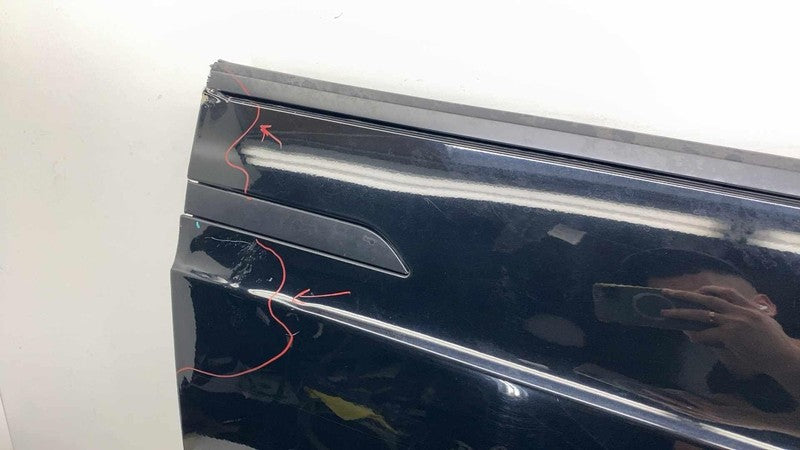 ⭕ 16-20 Model X Front Passenger Door Shell Panel Right Black PBSB 1009