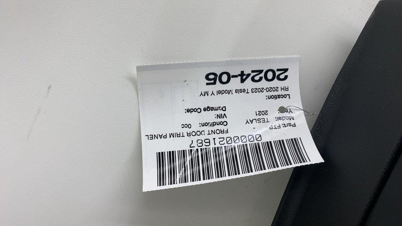 1498461-00-A ⭕ 2020-2023 Model Y Front Passenger Side Door Panel Trim Card Right 1498461-00-A