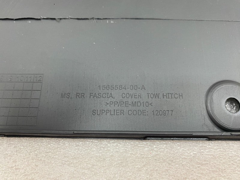 156558400A ⭕ 21-23 Tesla Model S MS Rear Bumper Fascia Trailer Tow Hitch Cover 1565584-00-A