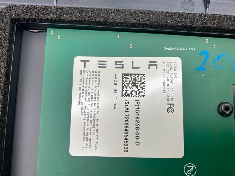 151625800D ⭕ 20-23 Model Y Right Exterior B-Pillar Applique Glass Trim RH AP3 1506886-00-D