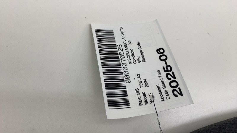 ⭕ 2024-2025 Tesla Model 3 M3 Dashboard Float Wing Panel Astral Trim 17