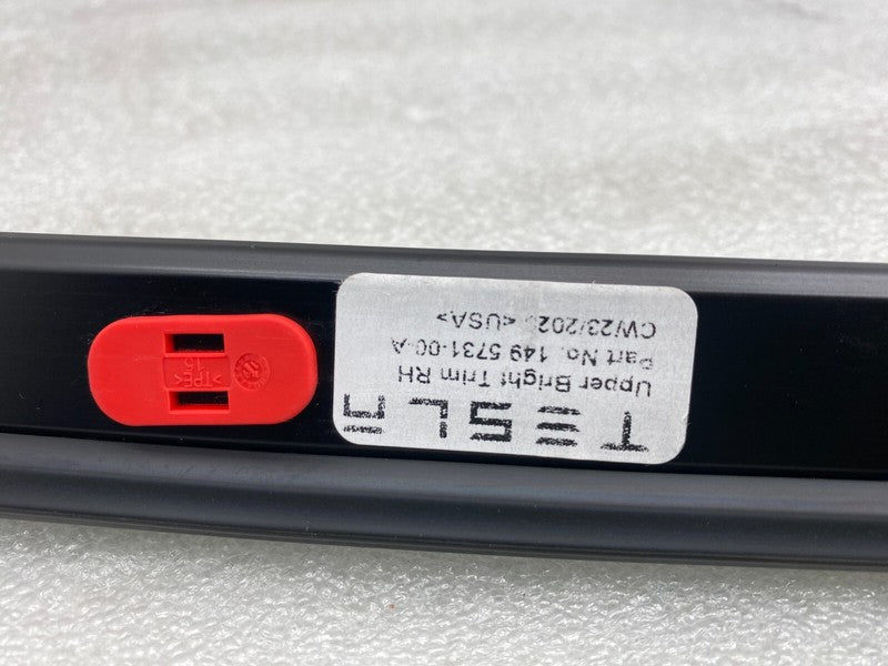 1495731 00 A ⭕ 2020-2023 Tesla Model Y Right Upper Bright Trim Mold Roof Molding 1495731-00-A