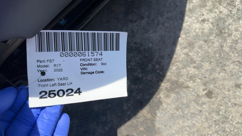 ⭕22-25 Rivian R1T R1S Front Driver Side 1st Row Seat Black Mountain Leather Left