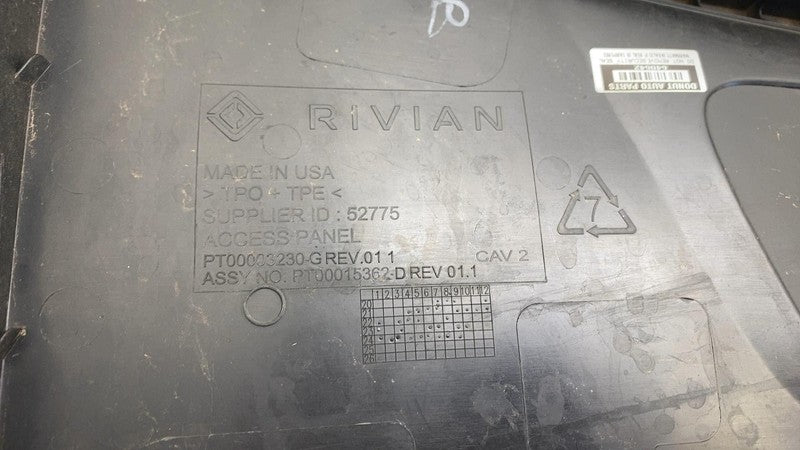 ⭕ 2022-2025 Rivian R1S Underhood Rearward Closeout Trim Cover Panel PT