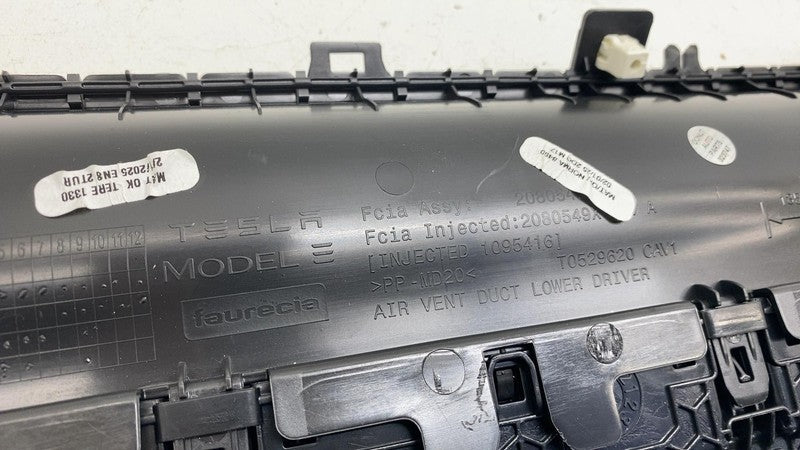 ⭕ 2020-2024 Tesla Model Y Left Dash Heater A/C Air Vent Dash Duct 1083