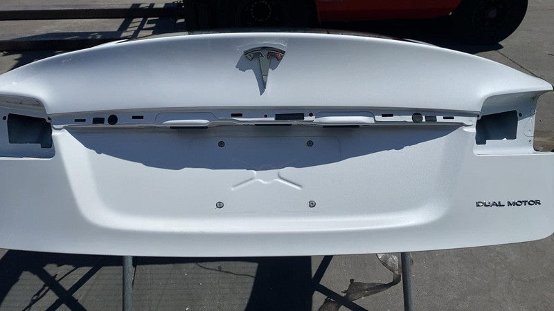 ⭕ 16-20 Model S MS Rear Tailgate Panel w/ Liftgate Glass White PPSW 60