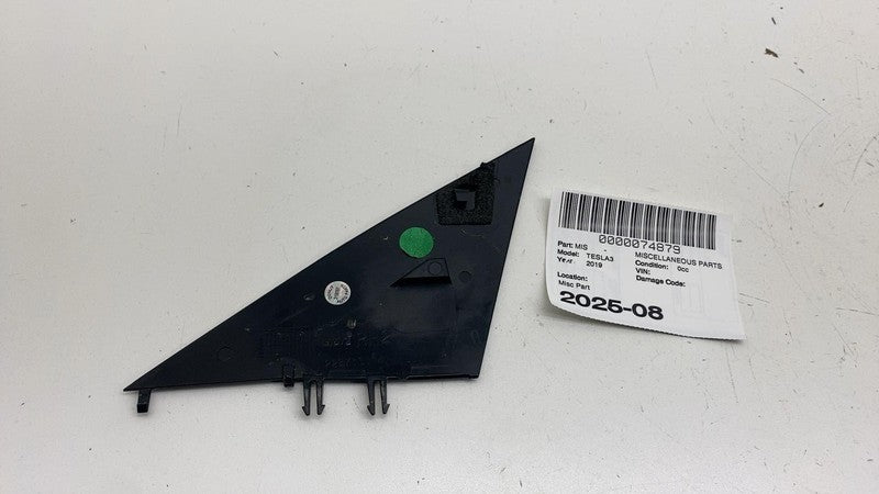 2287.3014 ⭕2017-2023 Tesla Model 3 M3 Front Right Door Wing Mirror Triangle Cover Trim OEM